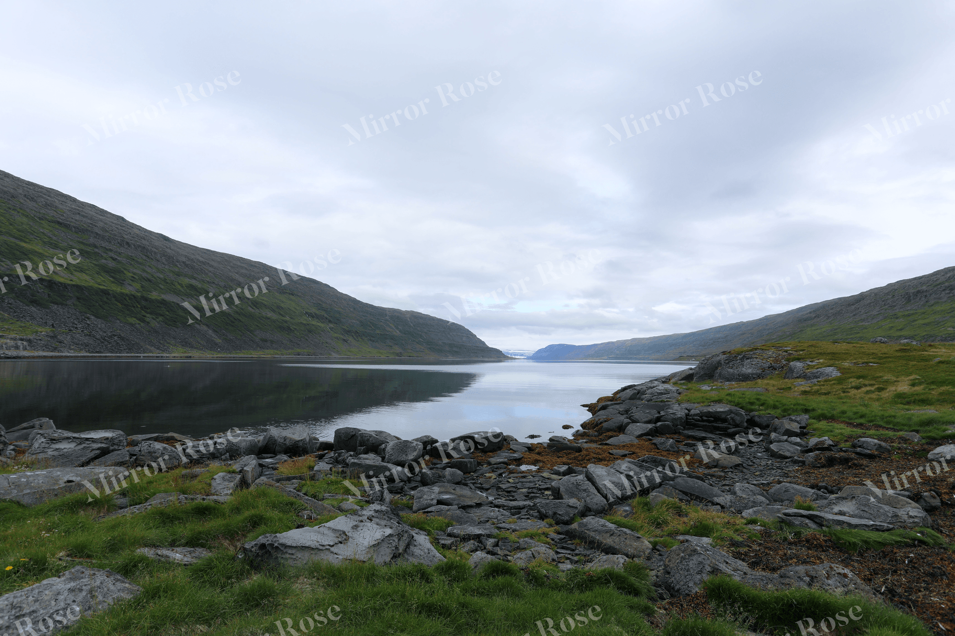 serene nordic landscape with icelandic waters