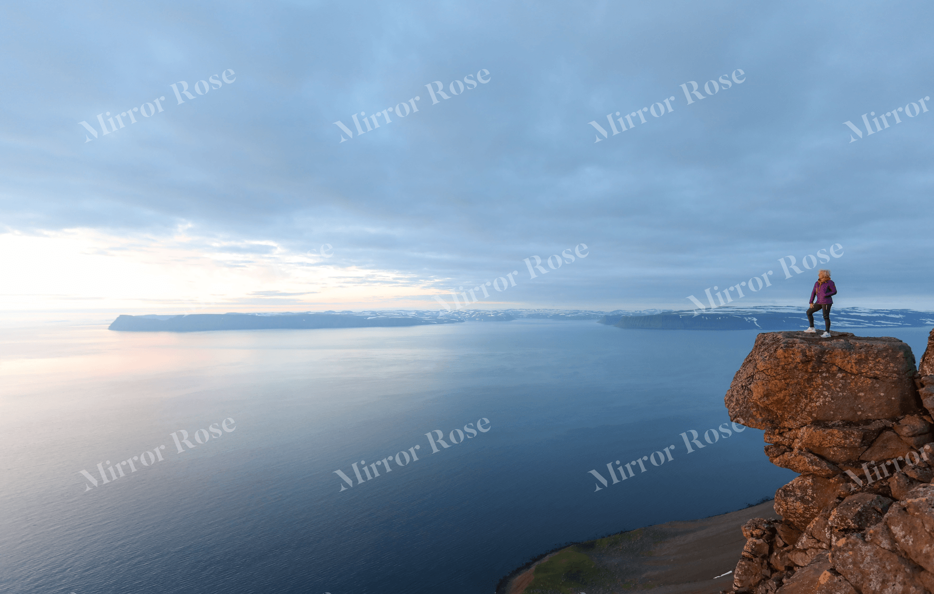 serene nordic landscape with adventurous spirit